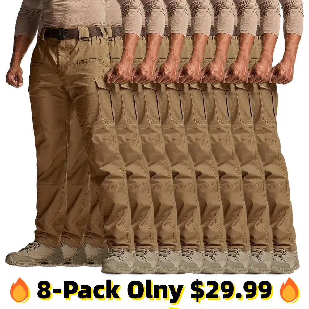 Men's Ripstop Work Pants ,Water Resistant Outdoor Tactical Pants