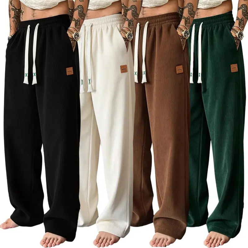 Men's Comfy Casual Pants with Functional Back Pockets