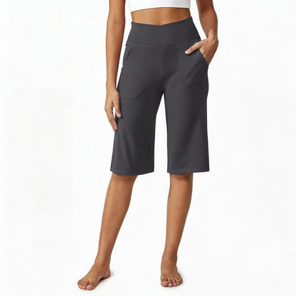 Loose High-Waist Casual Cropped Yoga Pants(🌞Summer New Arrivals)