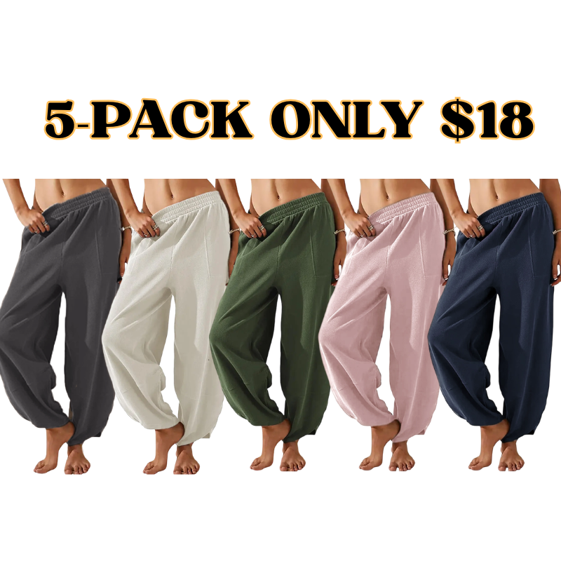 Elasticated Harem Palazzo Pants
