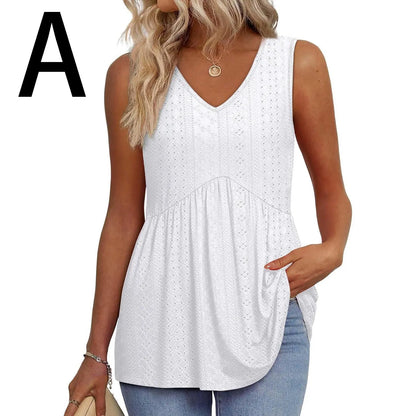 Womens Tank Tops 2026 Flowy Peplum Tops