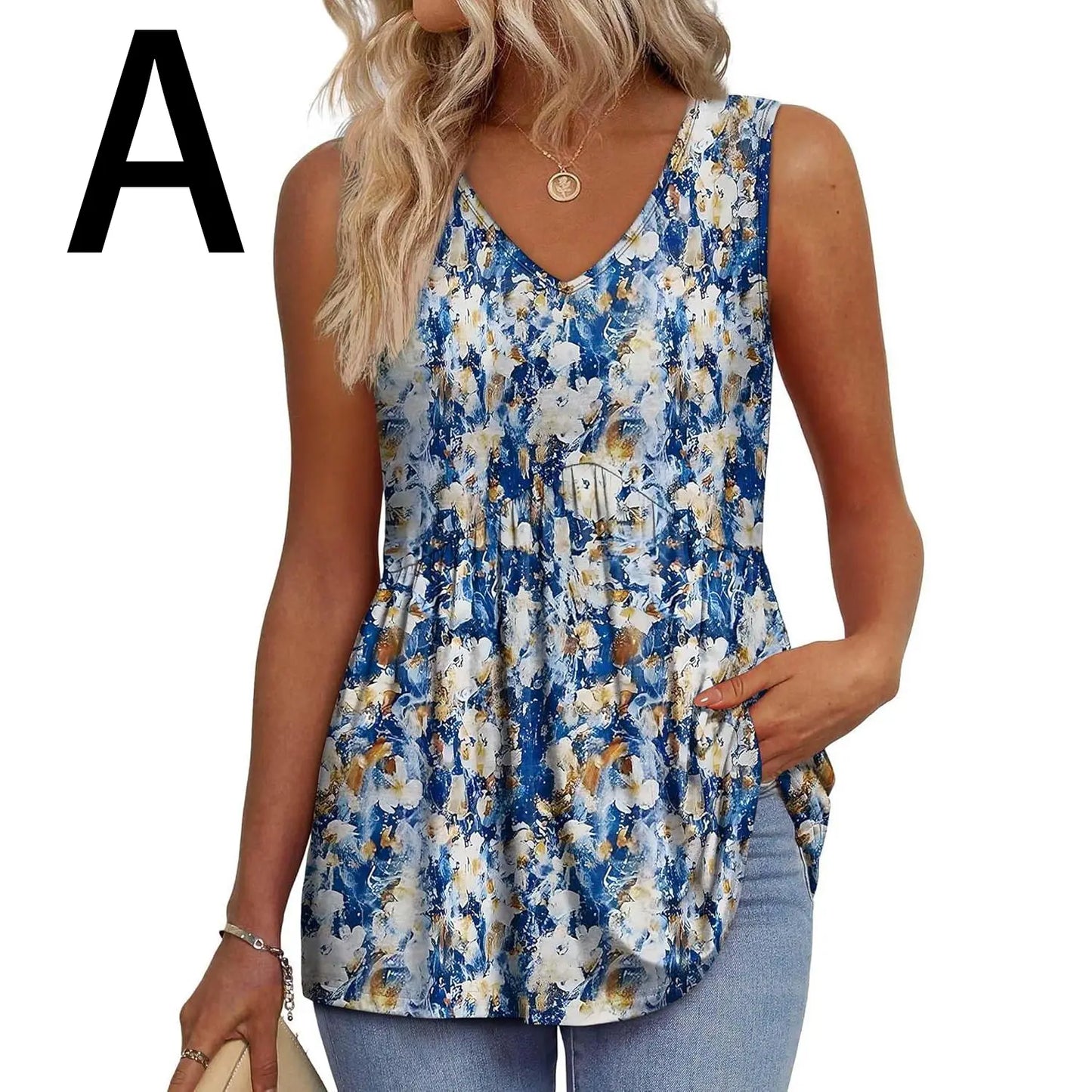 Womens Tank Tops 2026 Flowy Peplum Tops