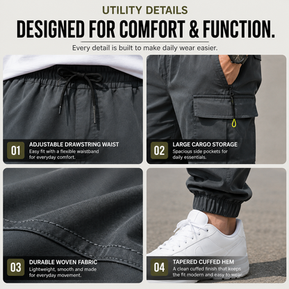💚 BESTSELLER | Men’s Multi-Pocket Cargo Jogger Pants