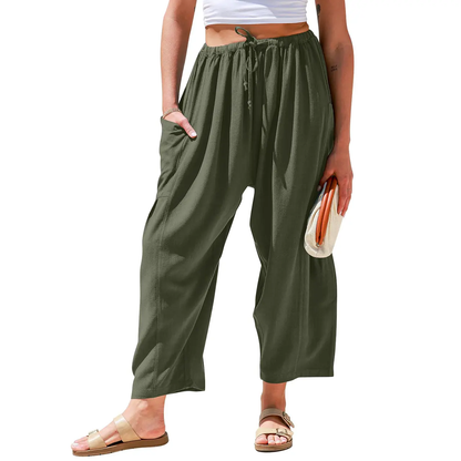 ✨Women's Linen Blend Wide Leg Pants with Pockets