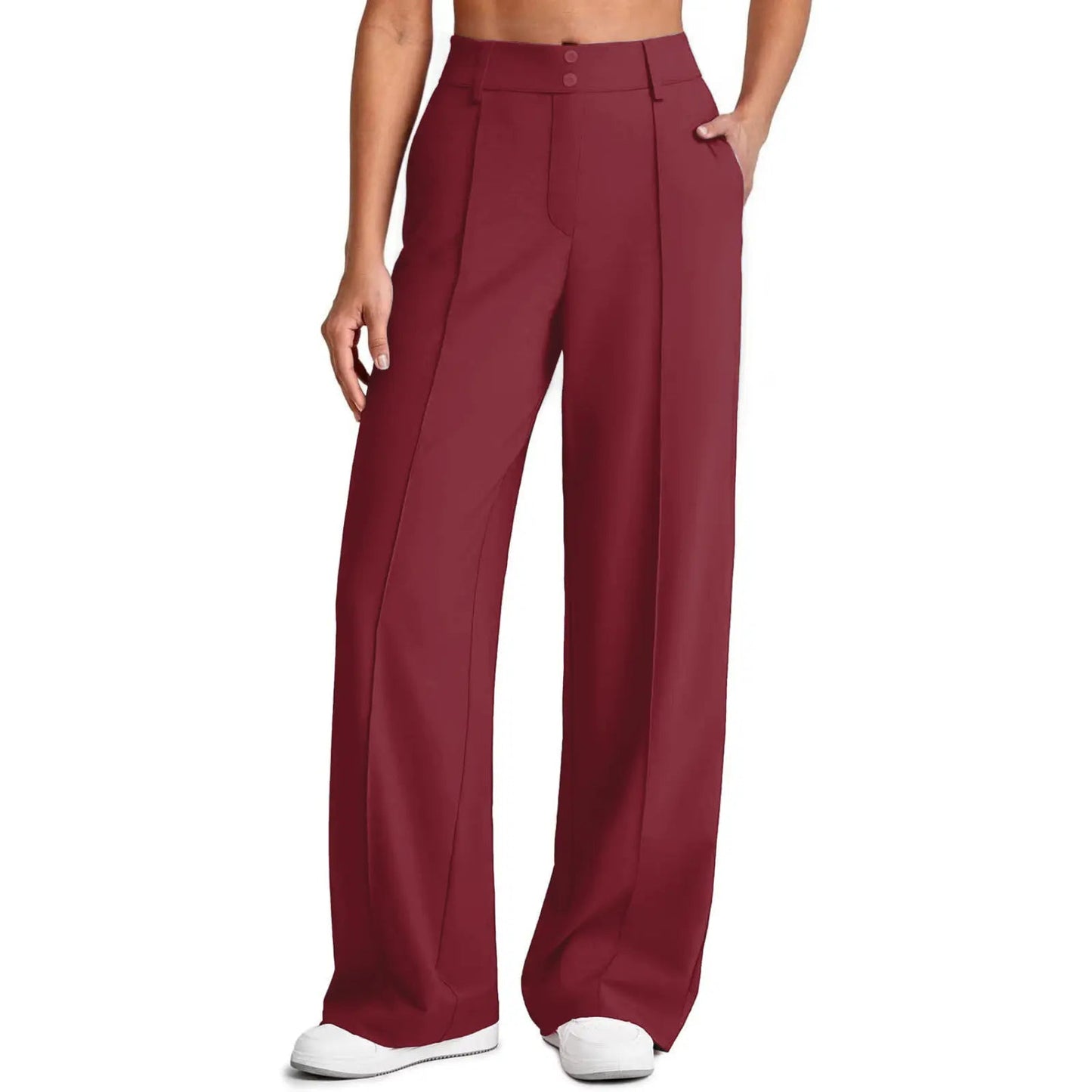 🔥Women's Straight Leg Ponte Yoga Pants with Pockets