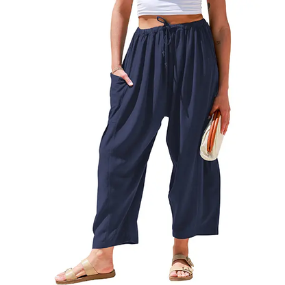 ✨Women's Linen Blend Wide Leg Pants with Pockets