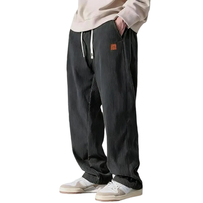 ⚡Men's Corduroy Straight-Leg Sweatpants Autumn New Arrival Loose Fit Wide-Leg Casual Pants⚡
