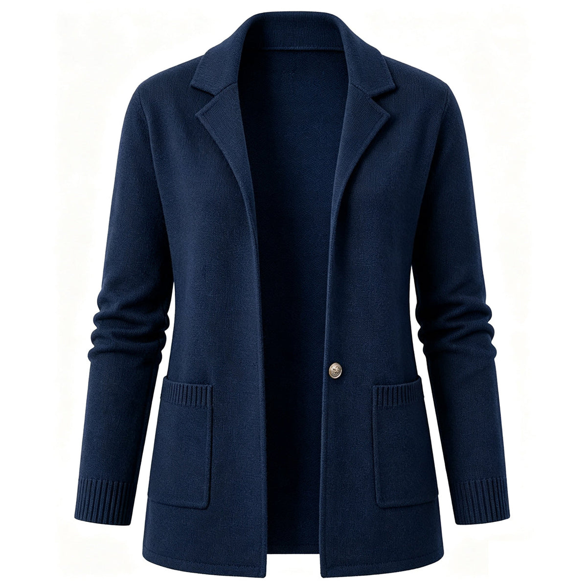 Women's Lapel Collar Knit Cardigan