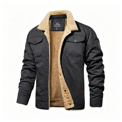 🔥 BESTSELLER |  Men's Sherpa-Lined Cotton Trucker Jacket
