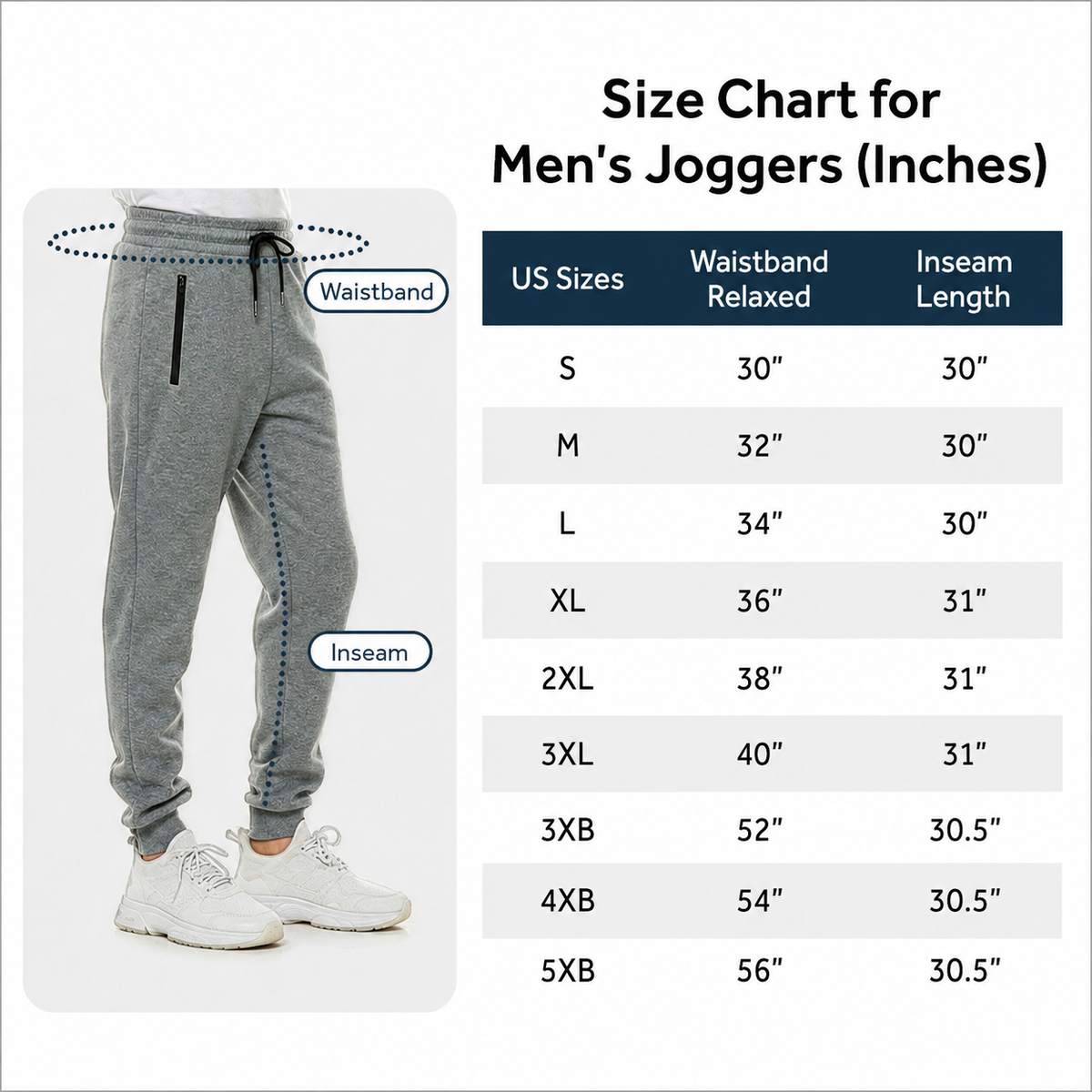 Men's Slim Fit Fleece Lined Joggers