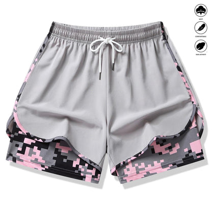 Women's 2-in-1 Athletic Shorts with Built-in Liner