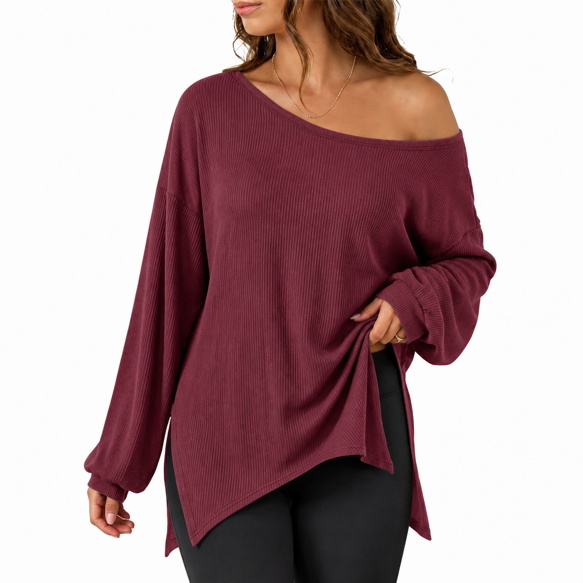 Women’s Oversized Off-Shoulder Sweatshirt