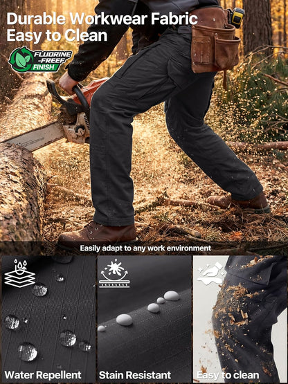 Men's Cargo Pants,Tactical Pants for Men Stretch,Durable Ripstop EDC Work Pants for Hiking