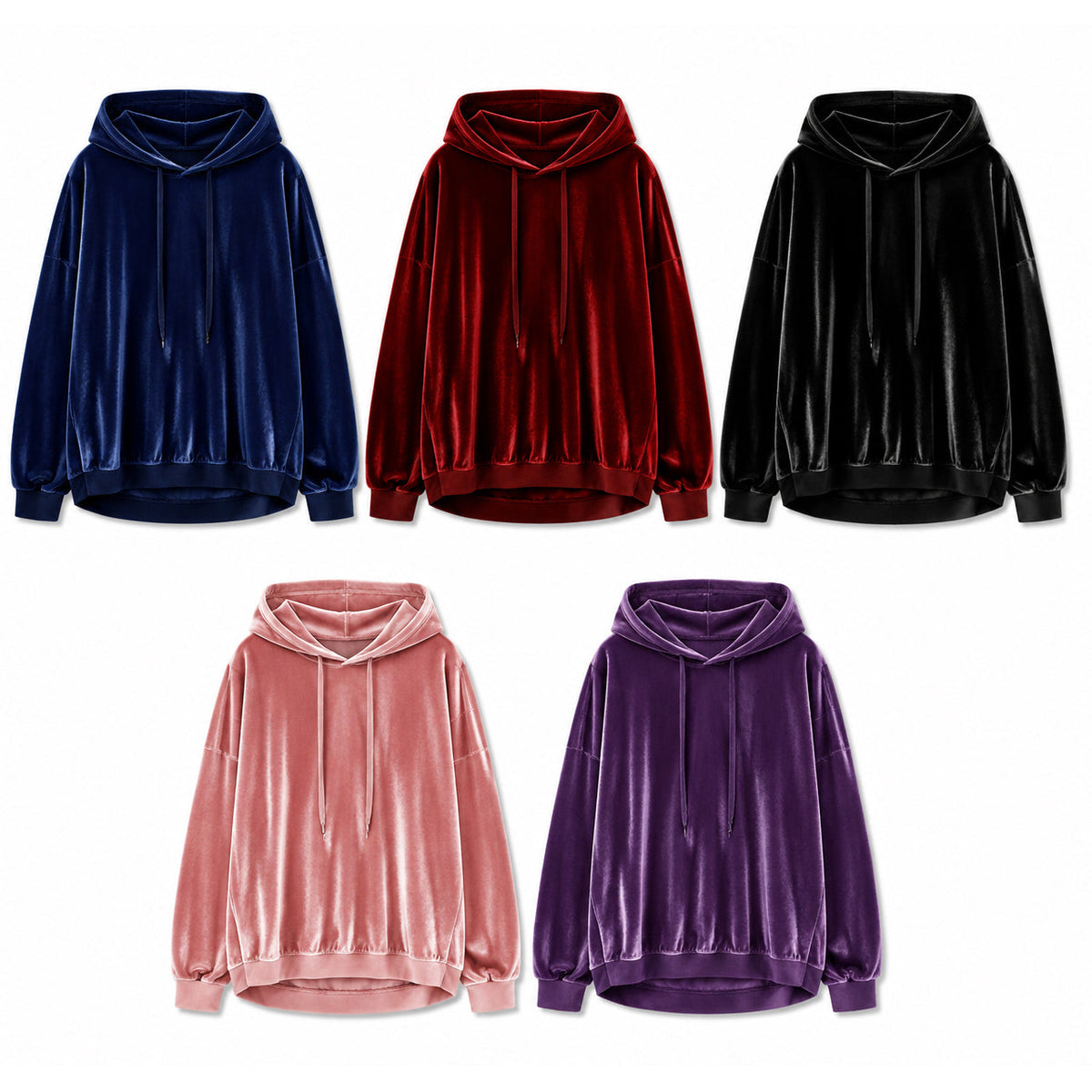 🔥Limited-Time Promotion Women's Loose Velvet Drawstring Hoodie
