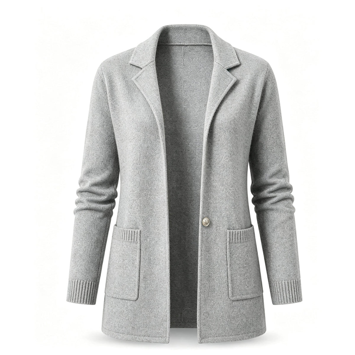 Women's Lapel Collar Knit Cardigan