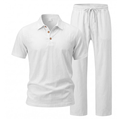 Men’s Linen Beach Two Piece Set