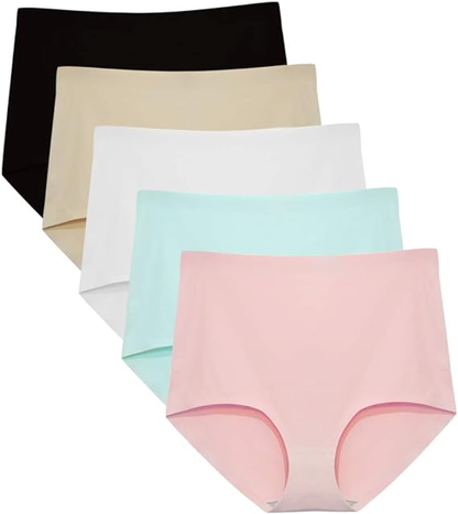 ❤️DEALS FOR YOU- No Show Underwear for Women High Waist Seamleass Briefs Panties