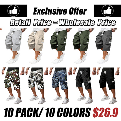 Men'S Summer Lightweight Cargo Pants(with back pockets)