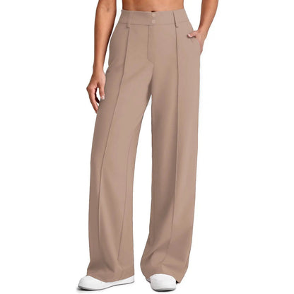 🔥Women's Straight Leg Ponte Yoga Pants with Pockets