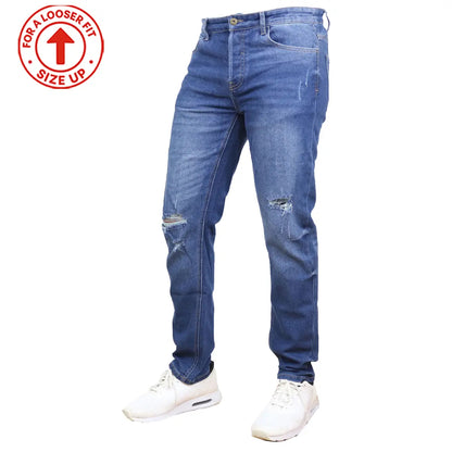 Men's Multi Pack Stretch Ripped Jeans