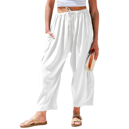 ✨Women's Linen Blend Wide Leg Pants with Pockets