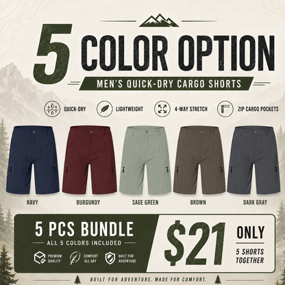 Men's Hiking Cargo Shorts 9