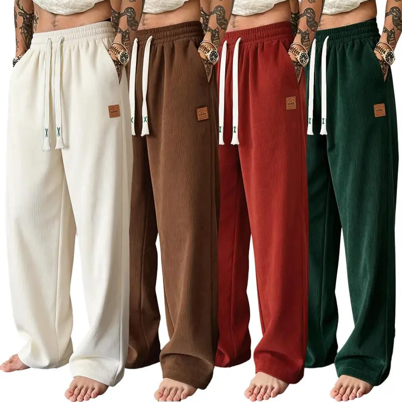 Men's Comfy Casual Pants with Functional Back Pockets