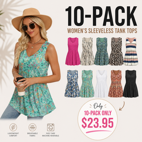 Womens Tank Tops 2026 Flowy Peplum Tops