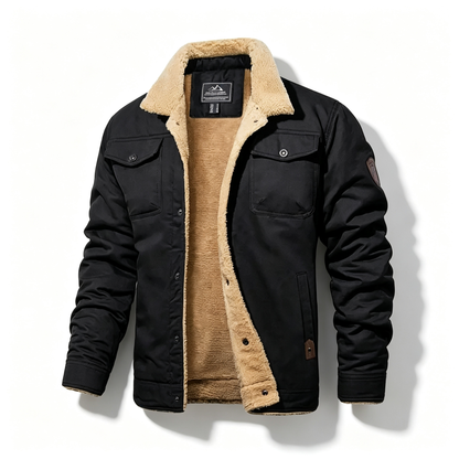 🔥 BESTSELLER |  Men's Sherpa-Lined Cotton Trucker Jacket