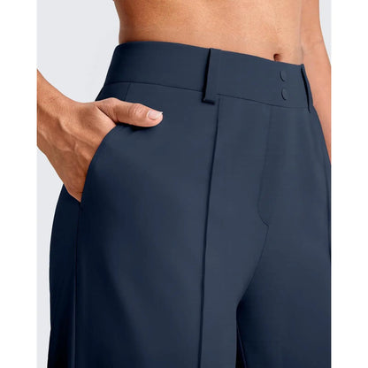 🔥Women's Straight Leg Ponte Yoga Pants with Pockets