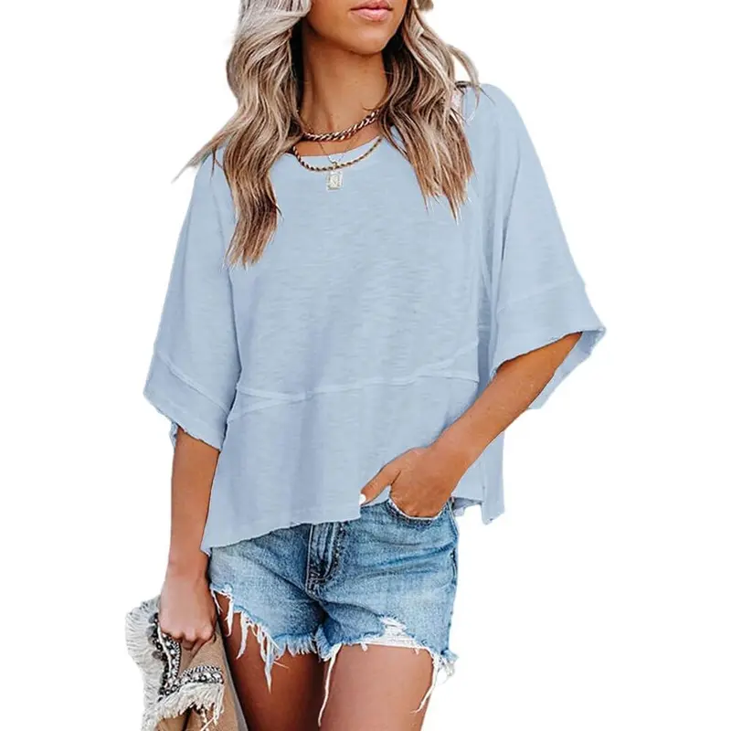❤️DEALS FOR YOU-Women's Summer Casual Crewneck Batwing Half Sleeve T-Shirts