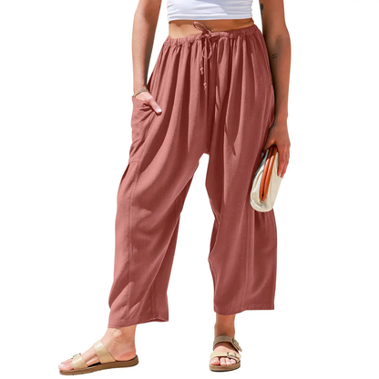 ✨Women's Linen Blend Wide Leg Pants with Pockets