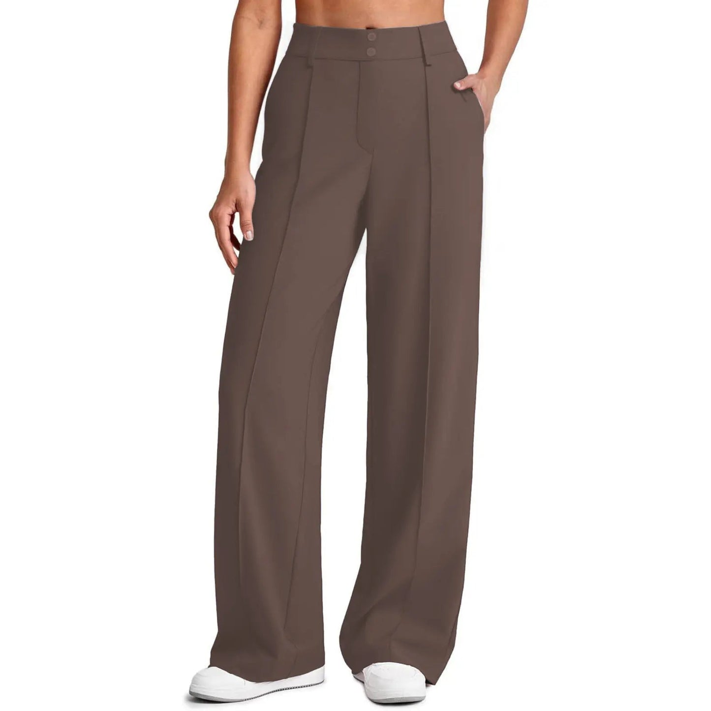 🔥Women's Straight Leg Ponte Yoga Pants with Pockets