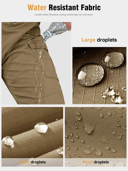 🔥Clearance sale, limited stock 🔥Men's Flex Stretch Tactical Pants, Water Resistant Ripstop Cargo Pants