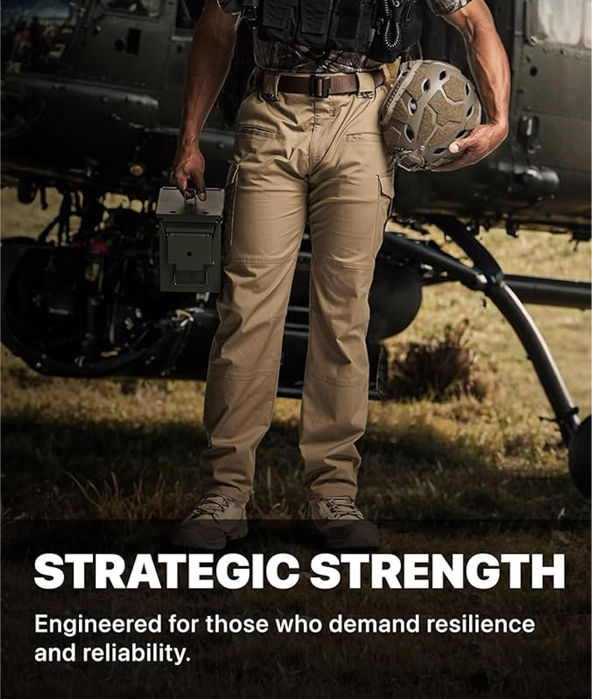 🔥Clearance sale, limited stock 🔥Men's Flex Stretch Tactical Pants, Water Resistant Ripstop Cargo Pants