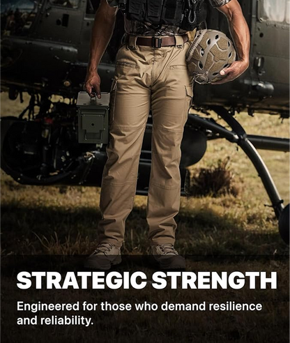 🔥Clearance sale, limited stock 🔥Men's Flex Stretch Tactical Pants, Water Resistant Ripstop Cargo Pants
