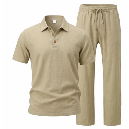 Men’s Linen Beach Two Piece Set