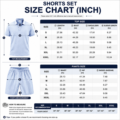 Men’s Linen Beach Two Piece Set