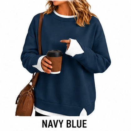 Women’s Layered Crewneck Sweatshirt