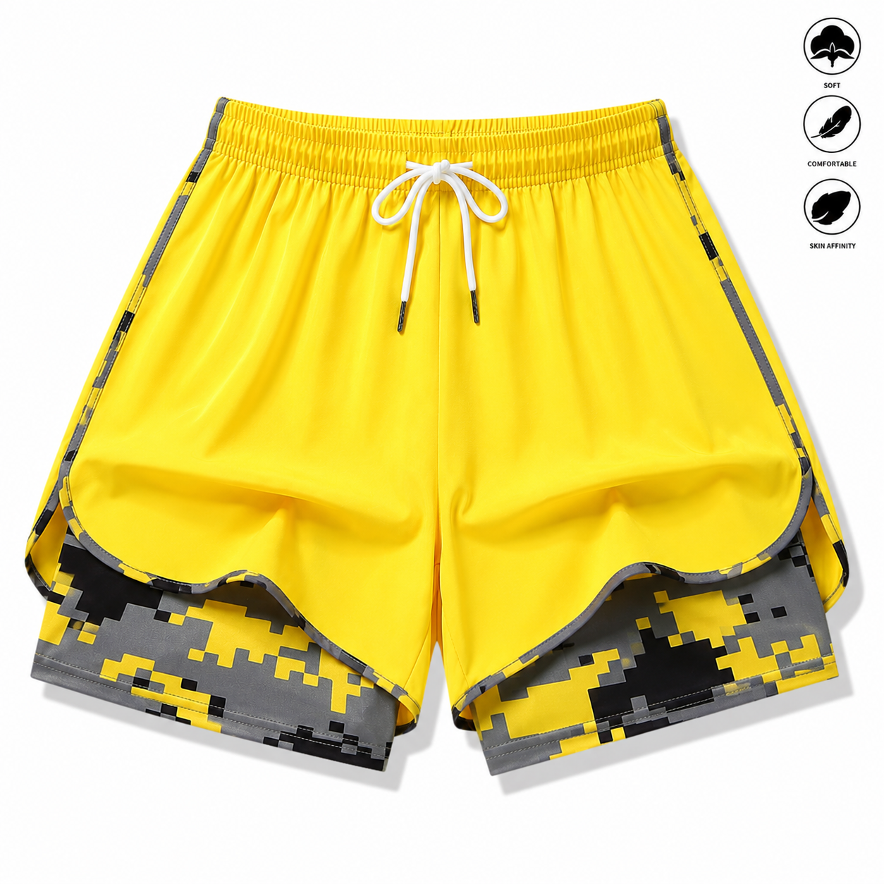 Women's 2-in-1 Athletic Shorts with Built-in Liner