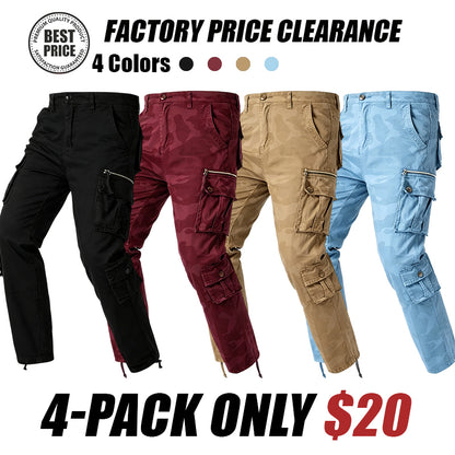 Men's Outdoor Camouflage Cargo Trousers – Durable ripstop fabric, multi-pockets