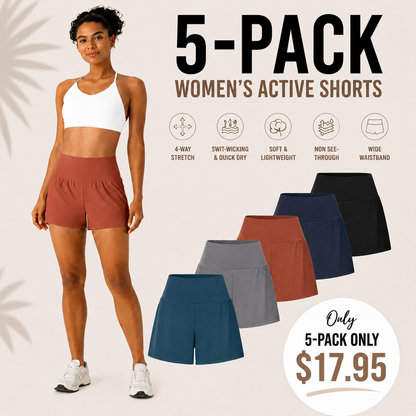 🔥BEST SELLER🔥 2-in-1 Anti-Exposure Sports Shorts,Anti-Exposure Running Shorts With Pockets