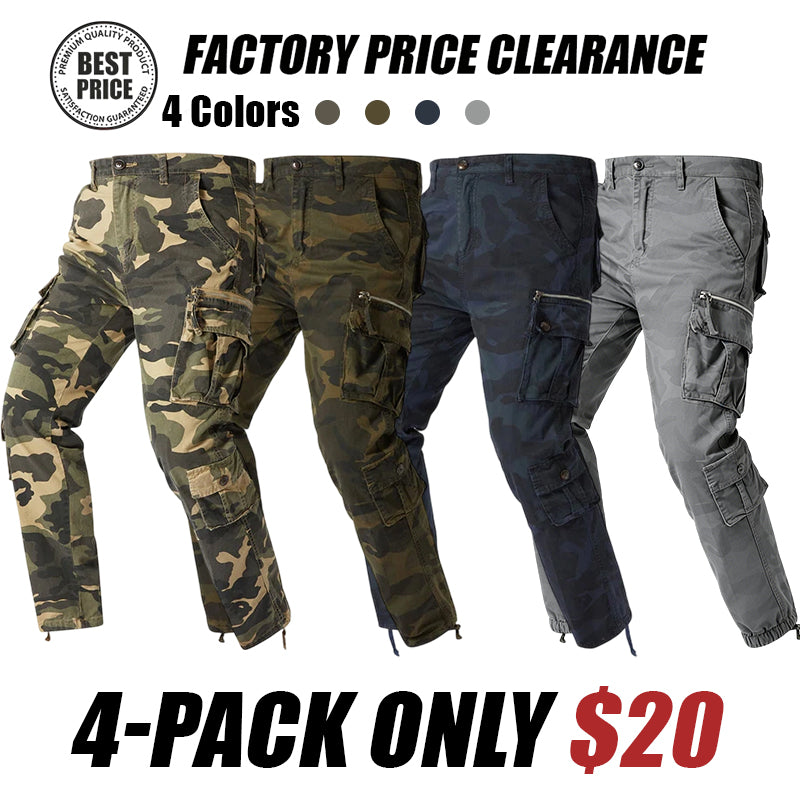 Men's Outdoor Camouflage Cargo Trousers – Durable ripstop fabric, multi-pockets