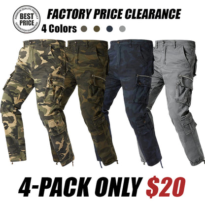 Men's Outdoor Camouflage Cargo Trousers – Durable ripstop fabric, multi-pockets