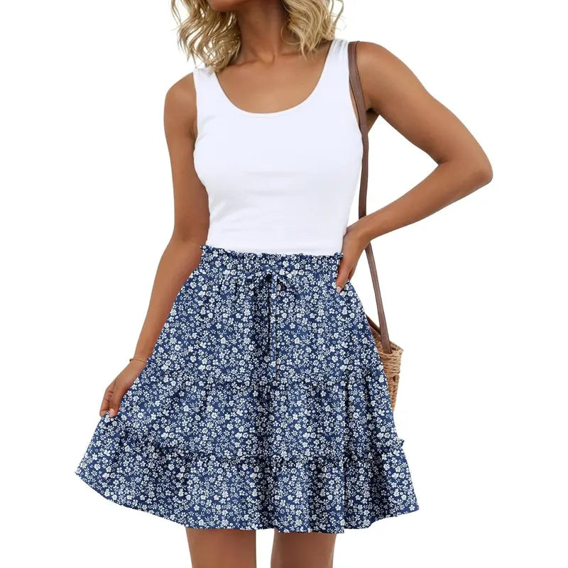 Women's Bohemian Style Midi Skirt