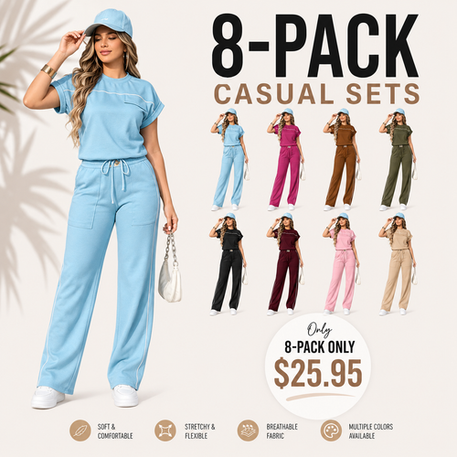 Women's Casual 2-Piece Pants Set