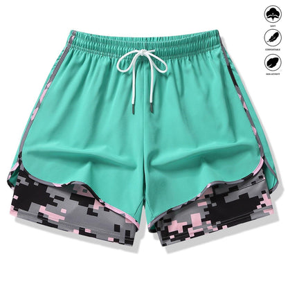 Women's 2-in-1 Athletic Shorts with Built-in Liner