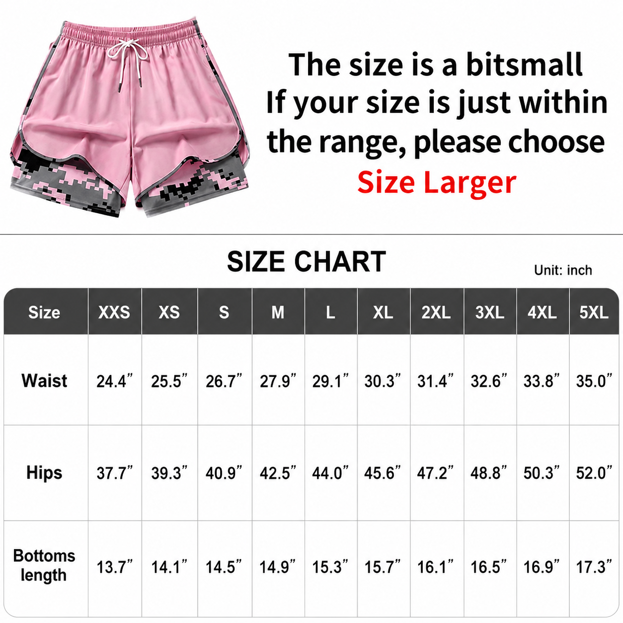 Women's 2-in-1 Athletic Shorts with Built-in Liner