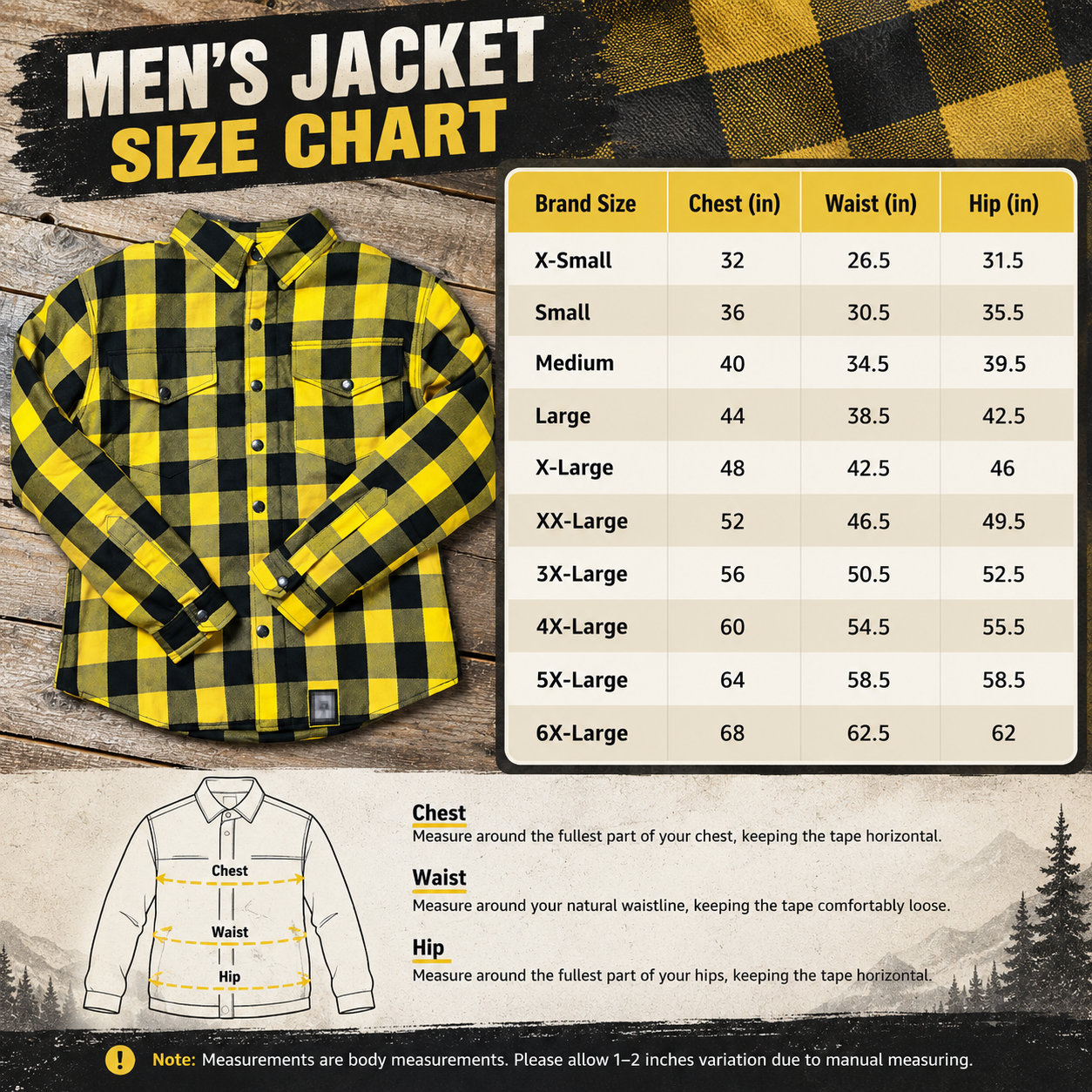 Men’s Heavyweight Cotton Snap-Front Flannel Jacket