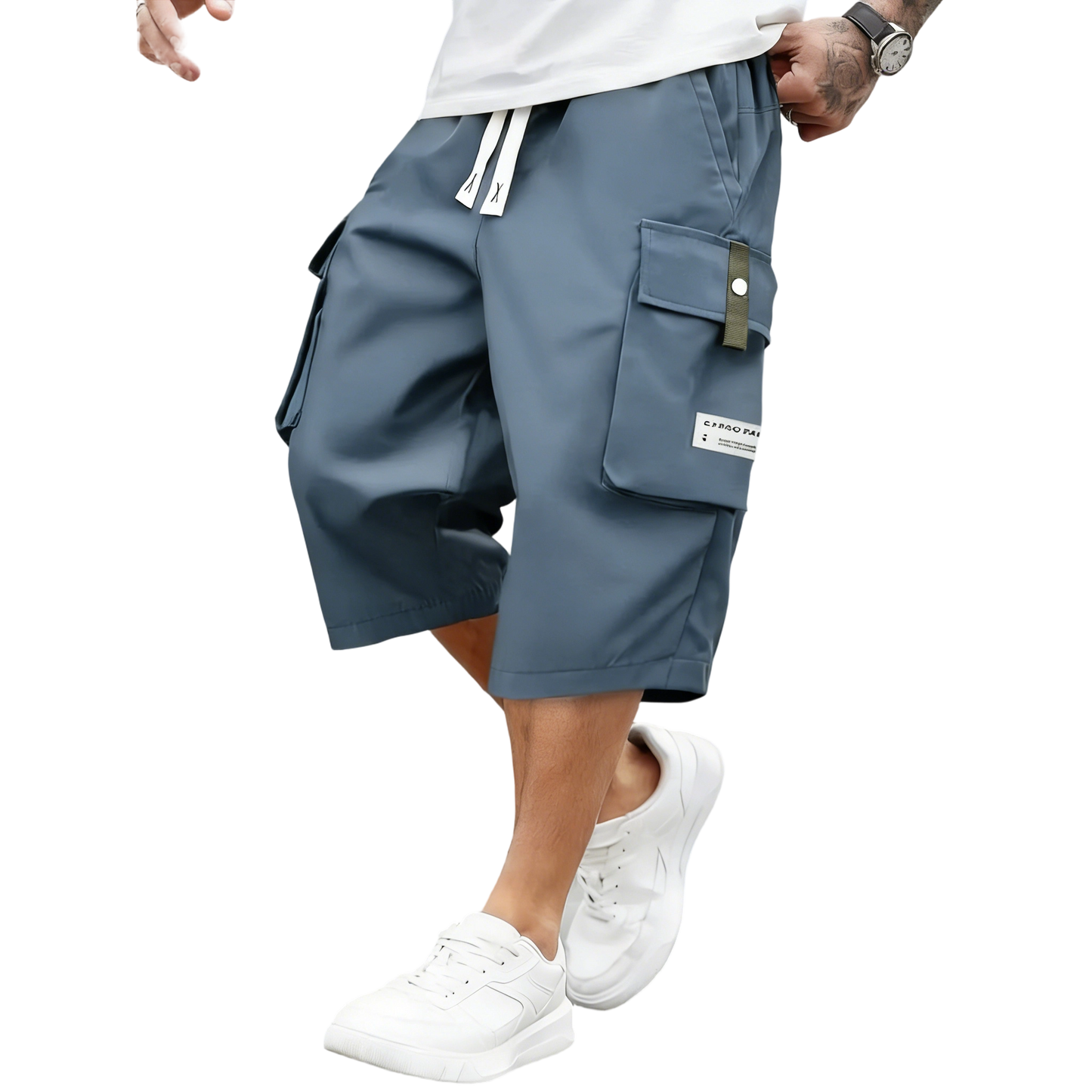 Men'S Summer Lightweight Cargo Pants(with back pockets)